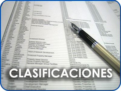 clasificaciones
