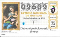 Lotería Navidad CAB Linares 2019